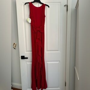 BRAND NEW Red Shiny Long Dress